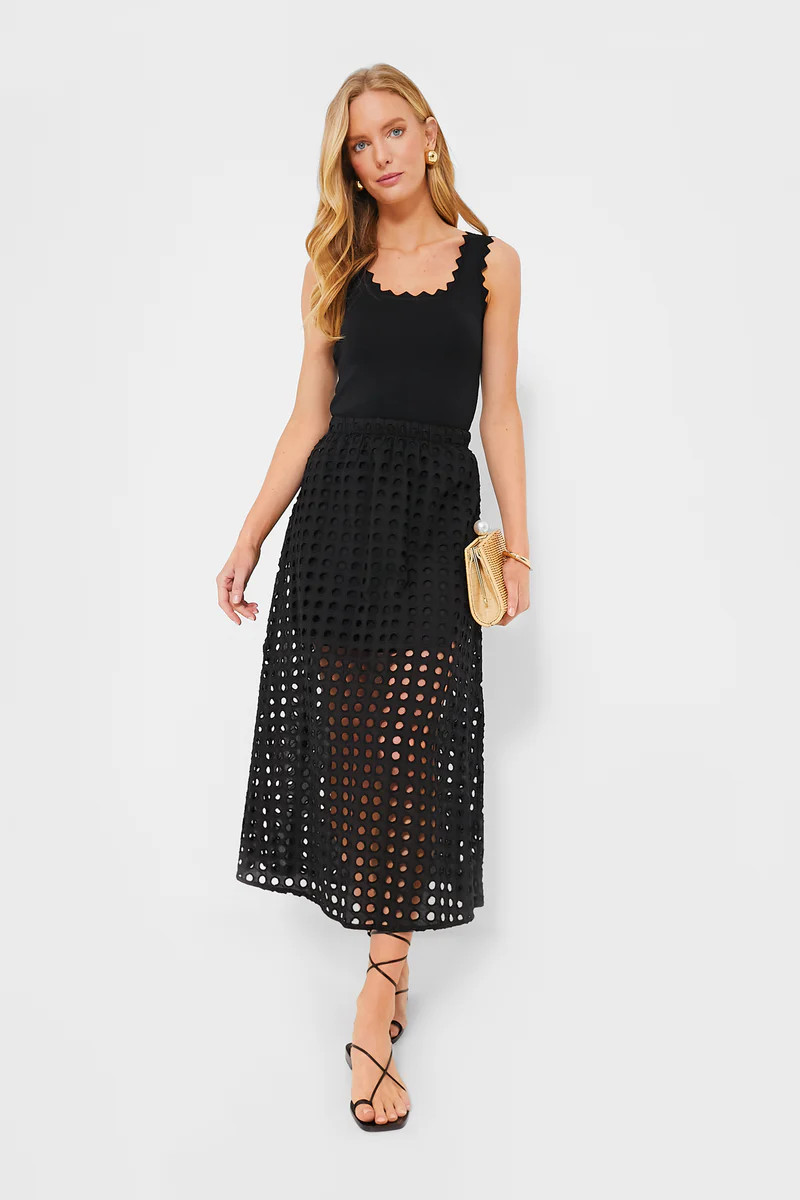 Black Ric Rac Compression Tank | Tuckernuck (US)