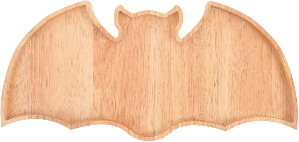 Kichvoe Halloween Bat Cutting Board: Wooden Charcuterie Board Bat Shaped Kitchen Chopping Board W... | Amazon (US)