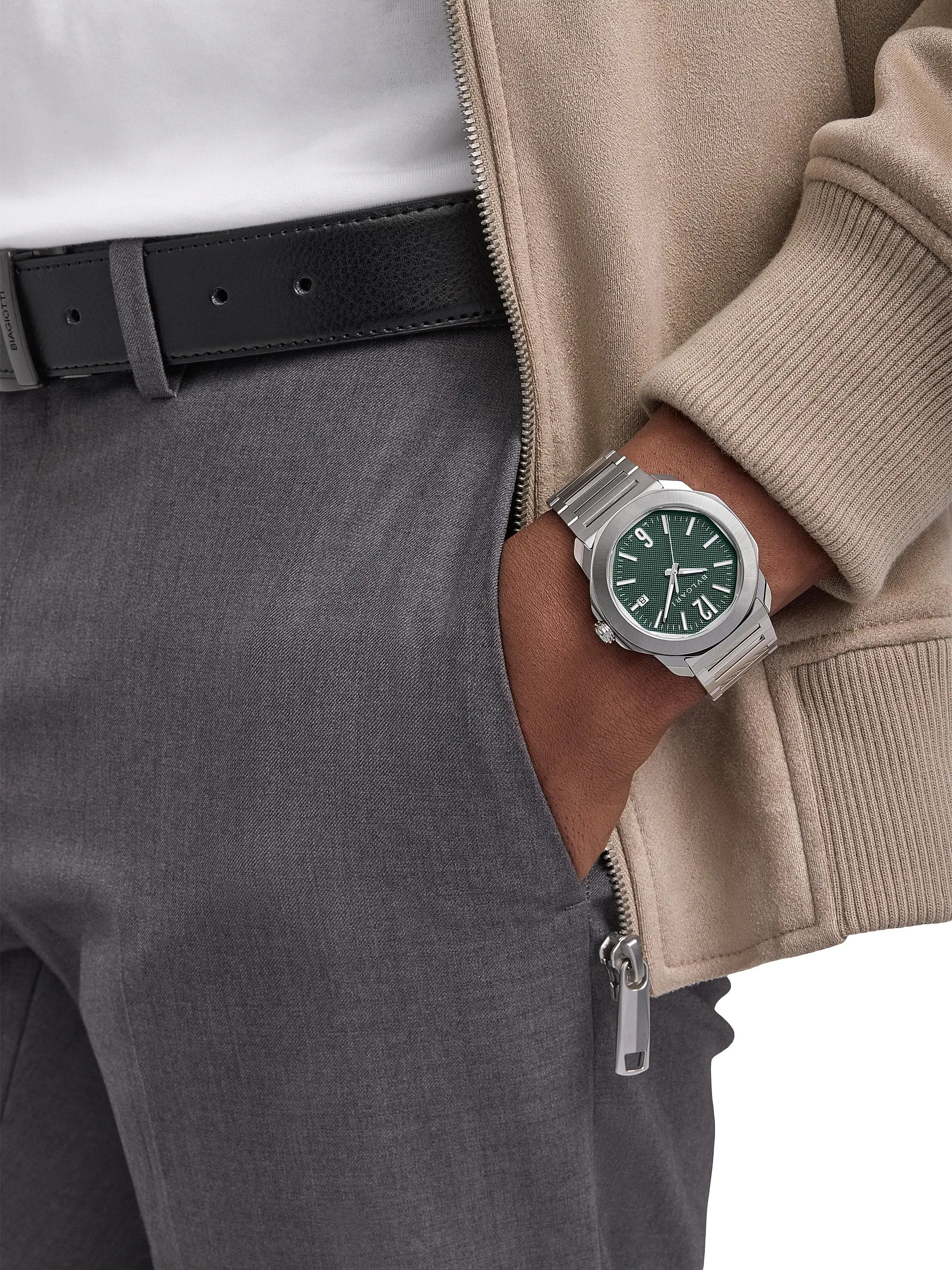 BVLGARI Octo Roma Stainless Steel Bracelet Watch/41MM | Saks Fifth Avenue | Saks Fifth Avenue