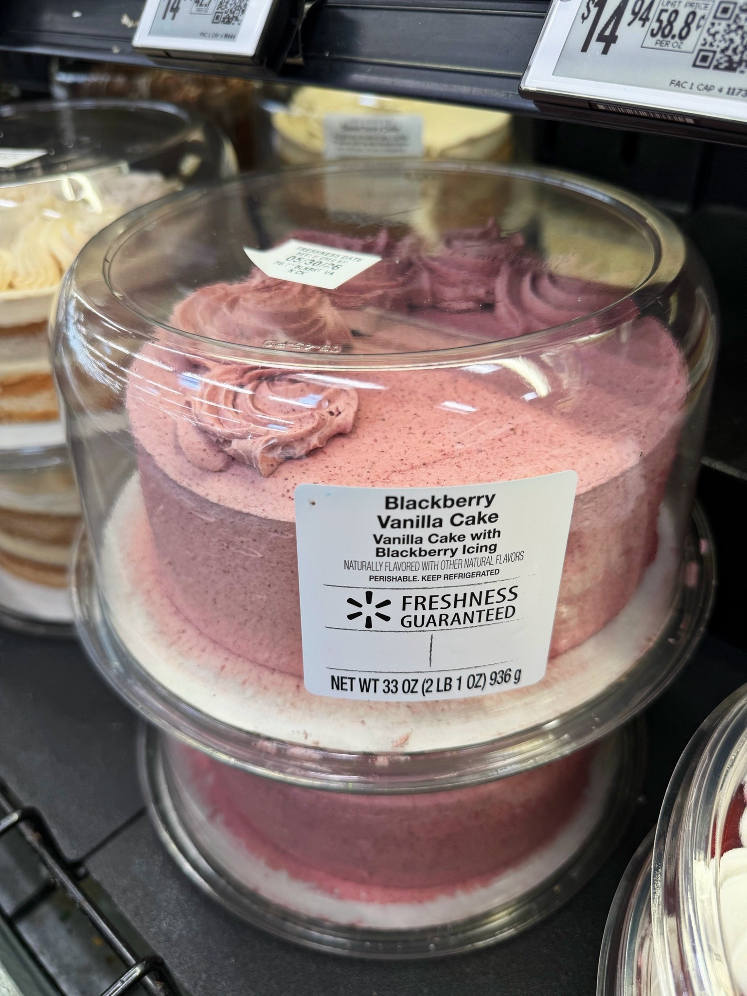 NEW in the Walmart bakery 🤩🍰 Blackberry Vanilla Cake sounds absolutely incredible! 💜

#WalmartFinds  #foodie #dessert #sweets #yum

#LTKSeasonal #LTKfoodie