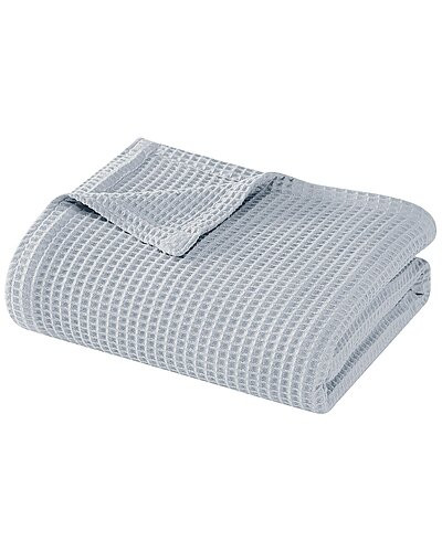 Heritage Cotton Waffle Grey Blanket | Gilt & Gilt City