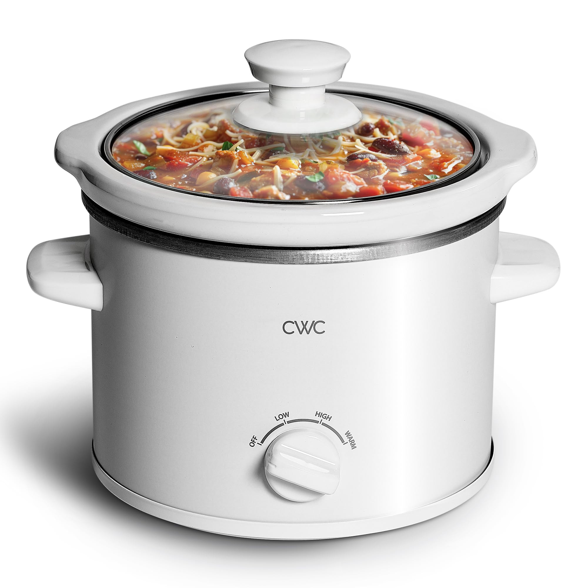 COOK WITH COLOR 2QT Mini Electric Round Slow Cooker - Adjustable Settings, Removable Stoneware Po... | Amazon (US)