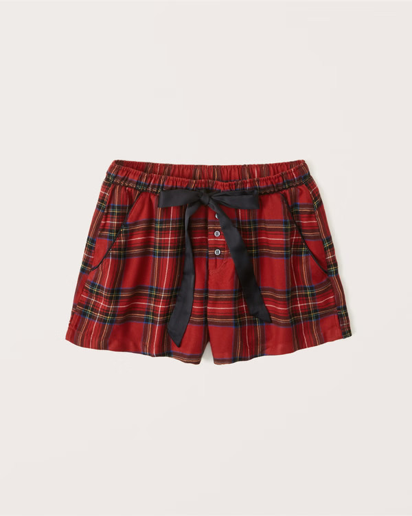 Flannel Sleep Shorts | Abercrombie & Fitch (US)