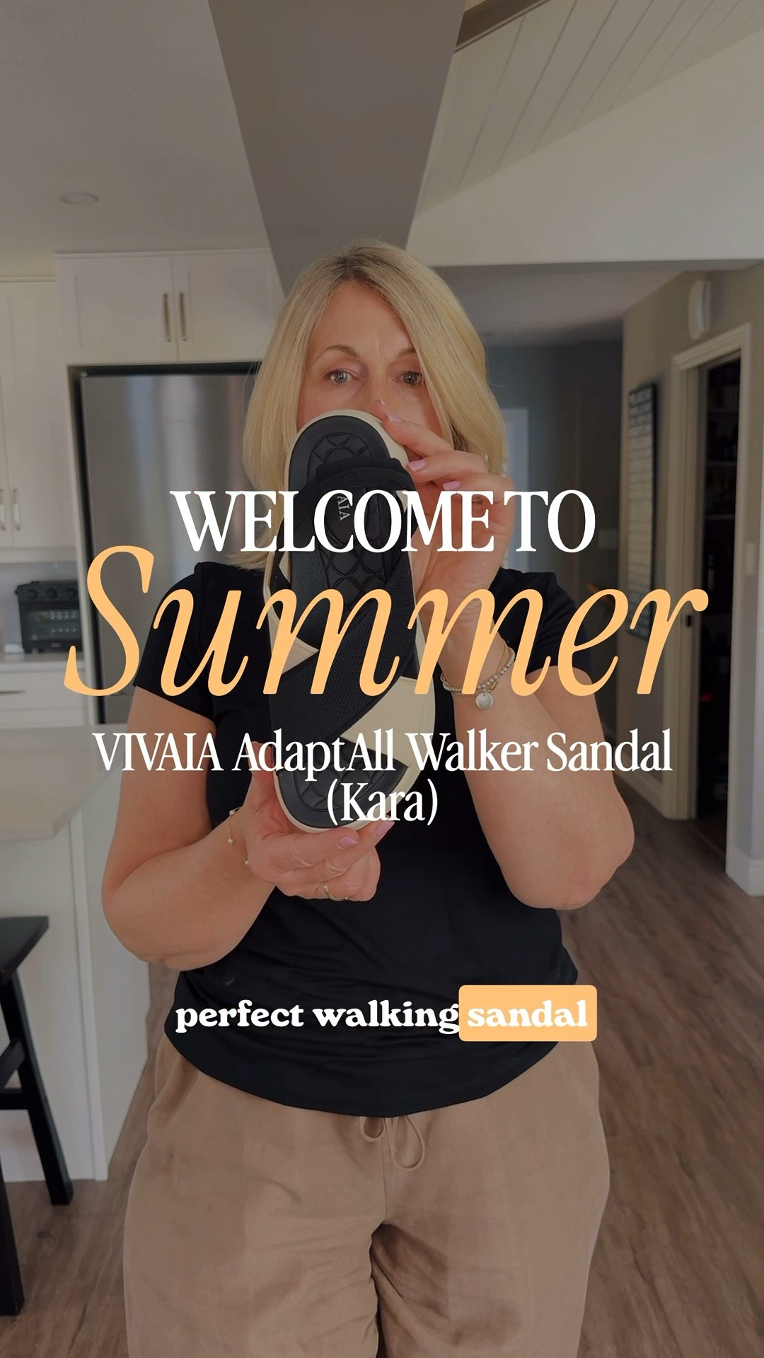 These will be the most comfortable sandals you own. VIVAIA Adapt All Walker Sandal (Kara) are so good I have them in 2 colours. 

🌼Use my code SYLVIA-10 for 10% off

#LTKshoes