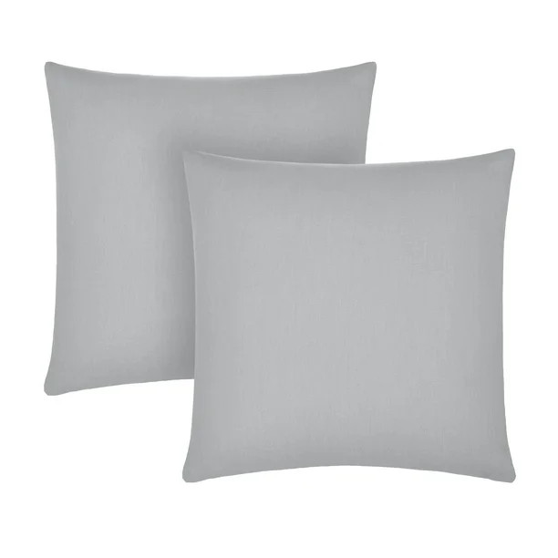 Gap Home Core Solid 2 Pack Decorative Square Throw Pillows Grey 18" x 18" - Walmart.com | Walmart (US)
