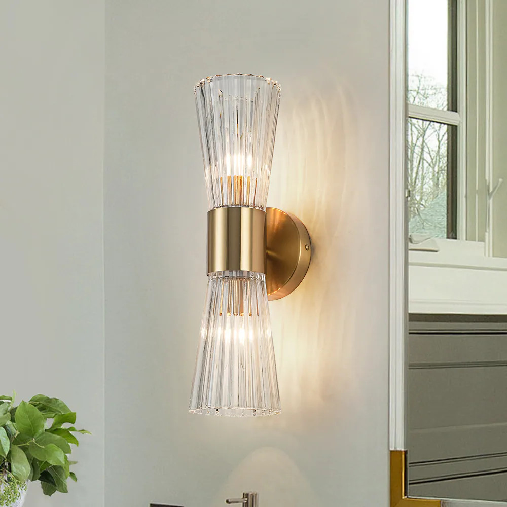 Zicbol 4.53-in W 2 -Light Nickel Hardwired Damp rated Wall Sconce one_size | J81010000070318 | Lowe's
