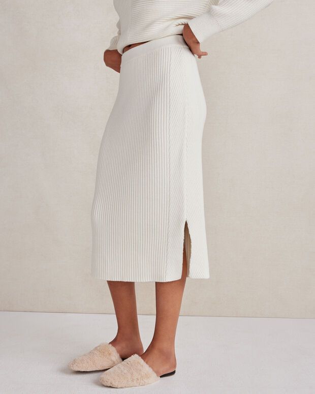 Organic Cotton Ribbed Skirt | Haven Well Within