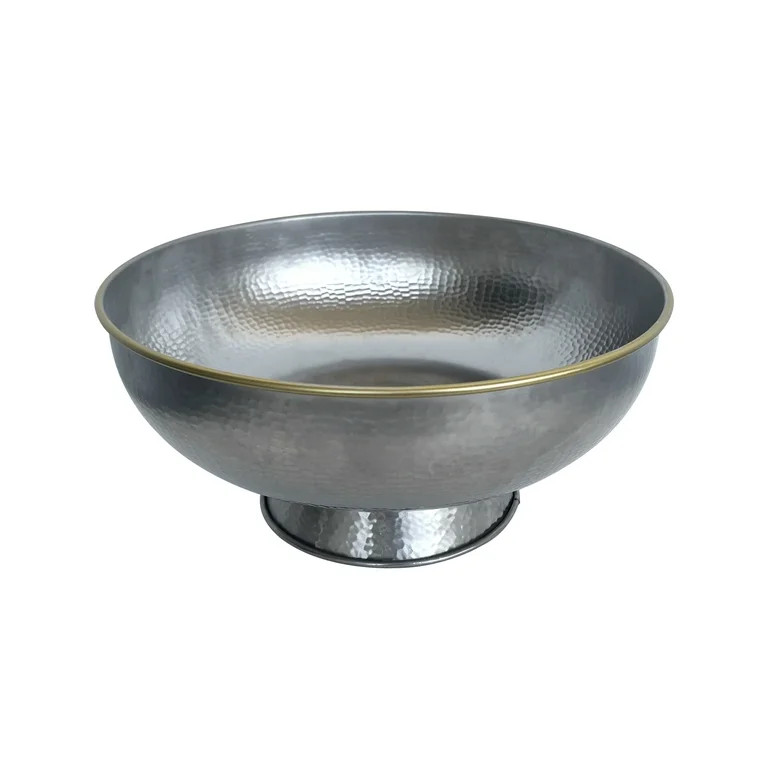 Better Homes & Gardens Stainless Steel Hammered Round Serving Bowl, 11.73 in | Walmart (US)