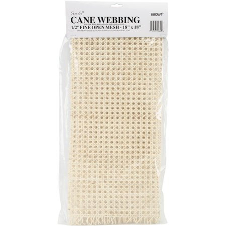 Cane Webbing .5"" Fine Open Mesh 18""X18""-Natural | Walmart (US)