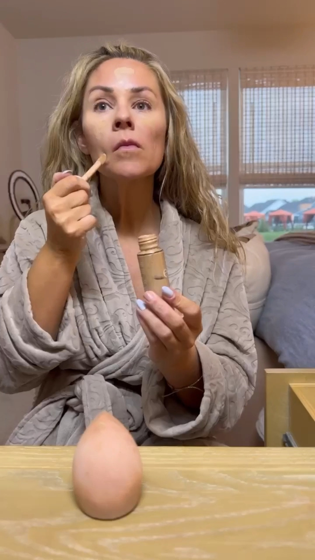 Feeling festive with this glow! ✨✨ Starting with Halo Glow Liquid Filter in shade 3 light/medium mixed with bronzing drops for that perfect base. 
Contoured with the medium/tan halo glow wand. 
A pop of color with Monochromatic Multi Stick in Dazzling Peony and a touch of glam on the eyes with the Naked Elf Palette. Topped it off with cream glide lip liner in mauve aside and jam session lip oil. Set with HD setting powder and power grip setting spray for  and a flawless finish! 💖

#LTKSpringSale #LTKSaleAlert #LTKBeauty