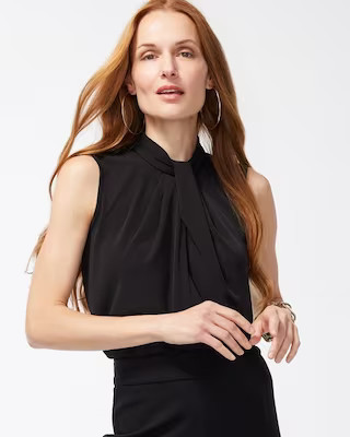 Black Label Twist Neck Top | Chico's