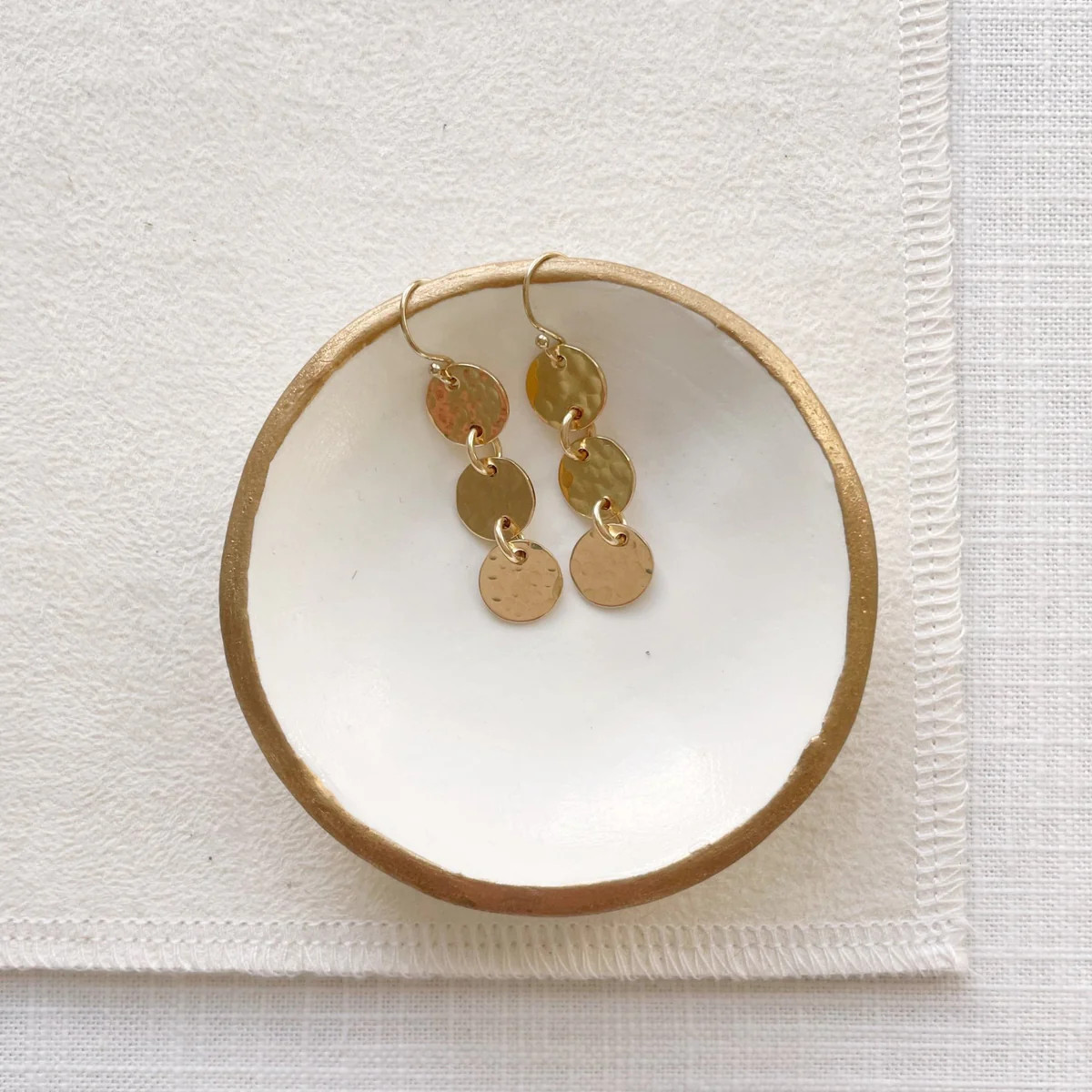 Simple Textured Statement Circle Earrings Gift, Sarah Cornwell Jewelry | Sarah Cornwell Jewelry