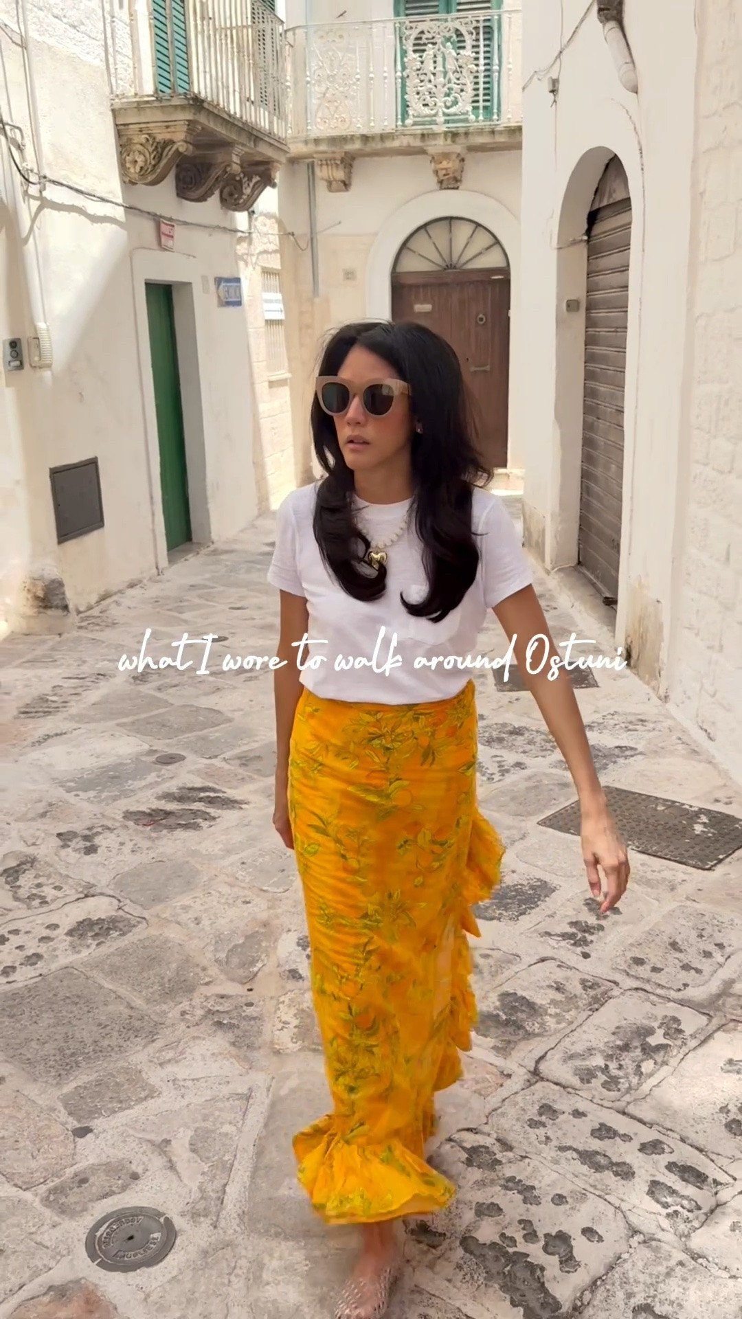 Outfit of the day: What I wore to walk around Ostuni. 

Simple @Madewell white tee, one size pareo of my dreams, jelly shoes, Amazon necklace and sunglasses for a casual summer day look.

#LTKootd #LTKTravel #LTKSwim