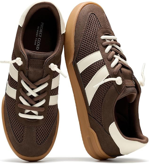 Project Cloud 100% Genuine Leather Casual Sneakers for Women - Memory Foam Insoles - Womens Shoes... | Amazon (US)