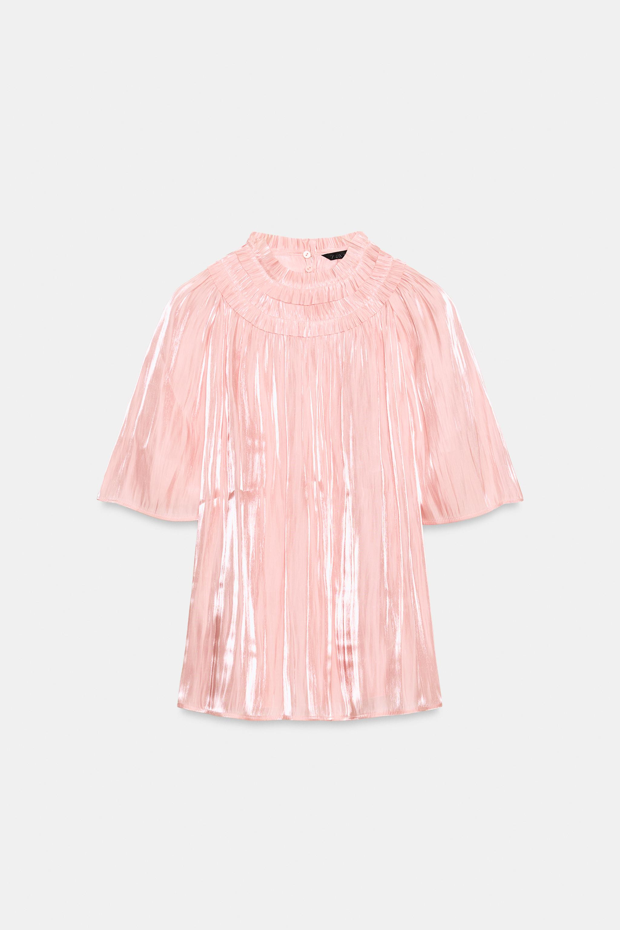 SHIMMER-EFFECT BLOUSE | Zara US