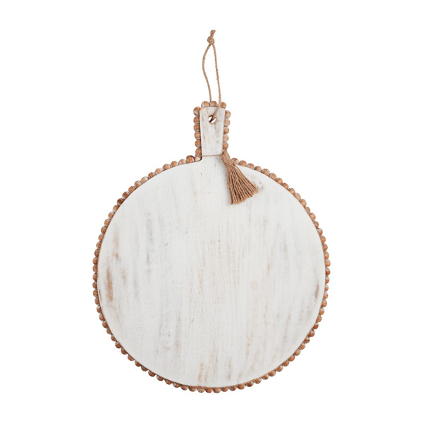 Chunky Beaded Round Board | Mud Pie