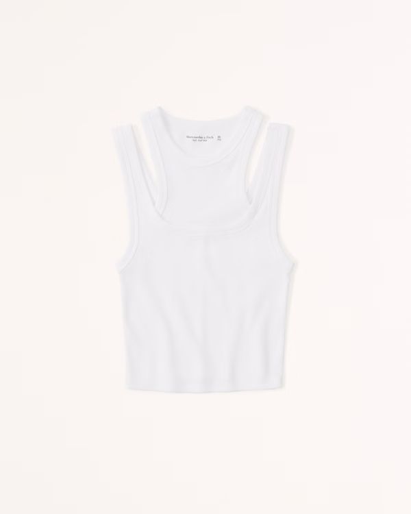 Essential Cutout Tank | Abercrombie & Fitch (US)