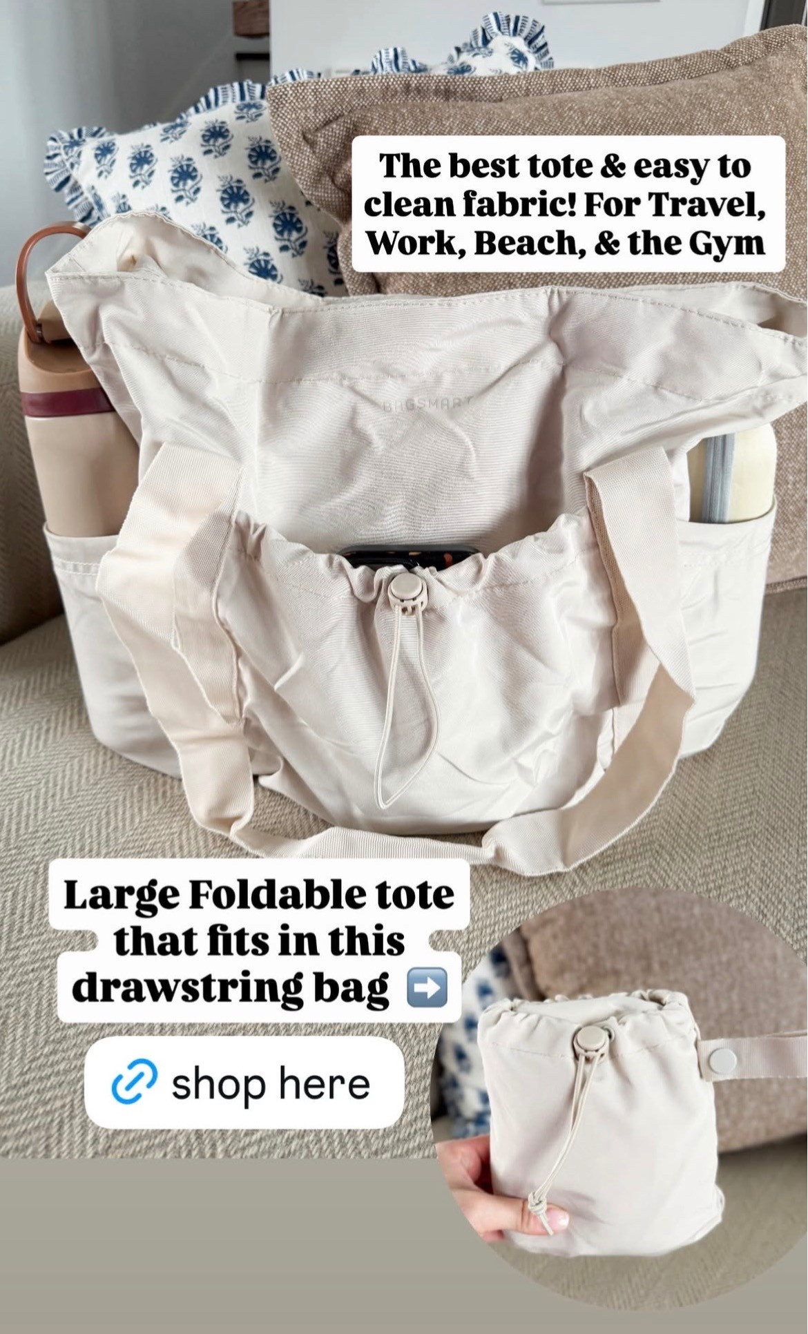 The best tote & easy to clean fabric! Perfect for the beach, travel, work, & the gym! 

#LTKTravel #LTKmomlife #LTKdayinmylife