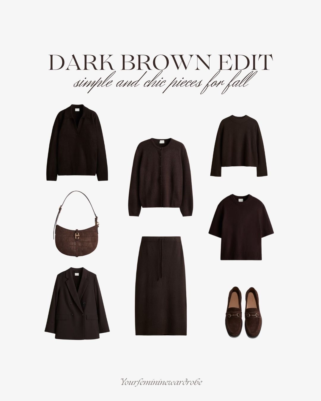 Dark brown faves for fall 🍂✨