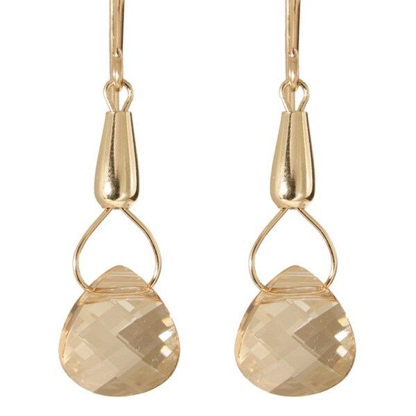 Gold Fill 14k Crystal 'Teardrops of Hecate' Earrings | Bed Bath & Beyond