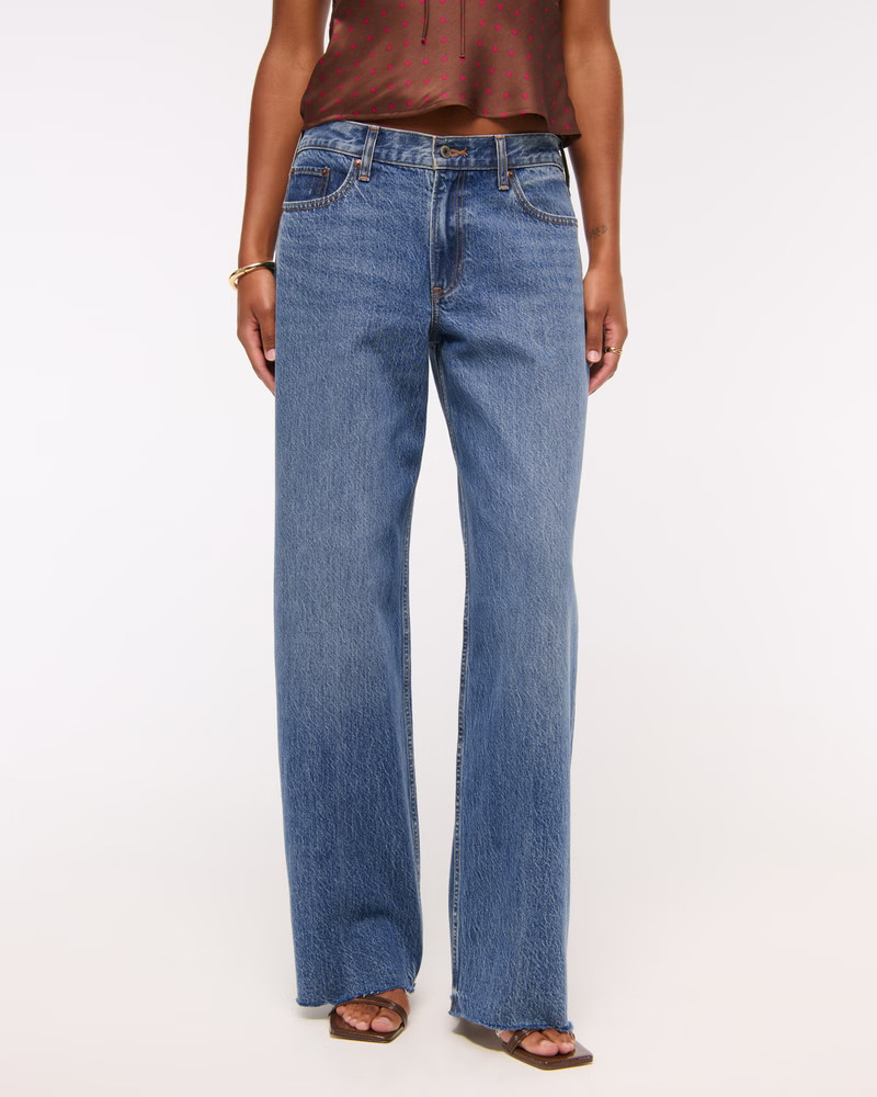 Women's Curve Love Low Rise Ultra Loose Jean | Women's Bottoms | Abercrombie.com | Abercrombie & Fitch (US)