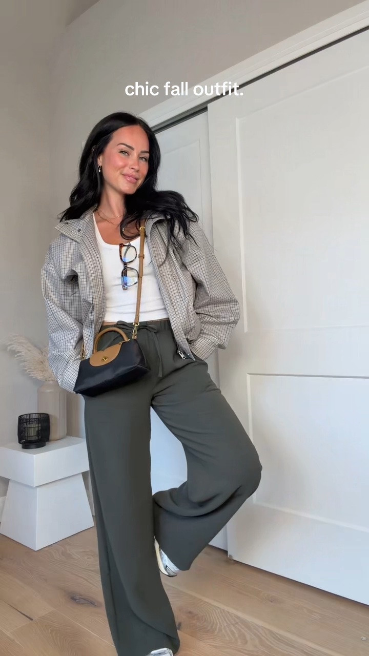 Off-duty fall look 🍂 The perfect casual chic look for running errands, grabbing coffee, or an everyday fall outfit. These Aritzia staples are so easy to mix and match all season long. I’ll have all my outfit details linked on my LTK. 🤎

My sizing: 5’7”, 145 lbs, 32DD
I’m wearing size smalls.

@Aritzia #Aritziaoutfit #AritziaStyle #FallOutfit #CasualChic #FallStyle Aritzia fall outfit, Aritzia Lodge Pants, off-duty outfit, sporty chic outfit, casual fall style, lightweight fall layers, ASICS sneakers