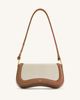 Joy Shoulder Bag - Brown Canvas | JW PEI US