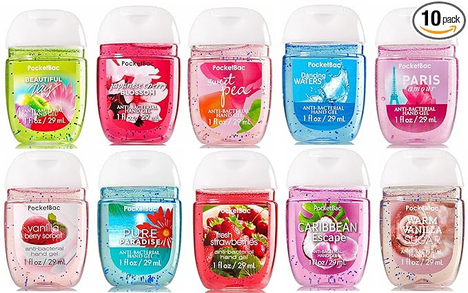 Bath & Body Works PocketBac Hand Sanitizer Classic Favorites 10pc Bundle (Scents Vary) | Amazon (US)