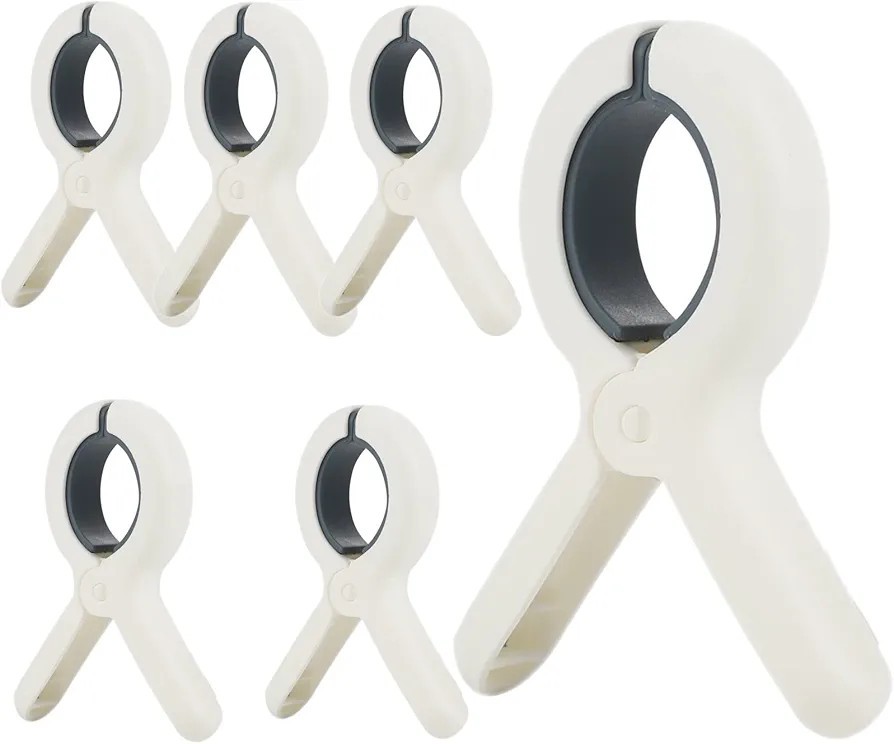 Plastic Beach Towel Clips Clothespins - Minyaluck Clothes Pins 6 pcs Heavy Duty Laundry Clamps Cl... | Amazon (US)