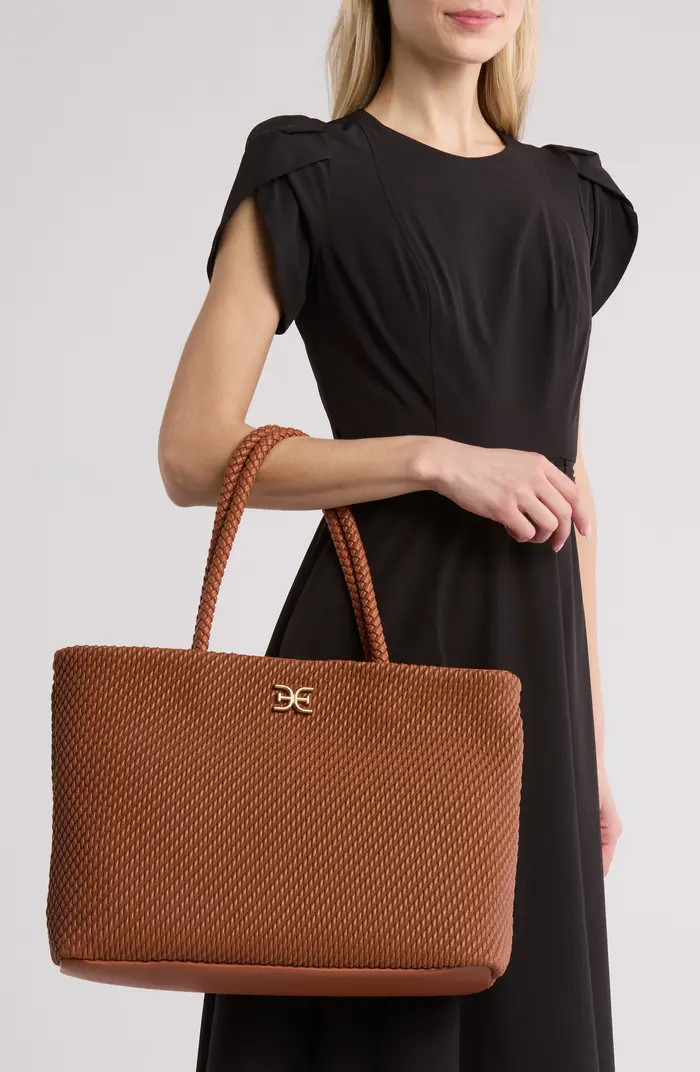 Julia Quilted Recycled Leather Tote Bag | Nordstrom Rack