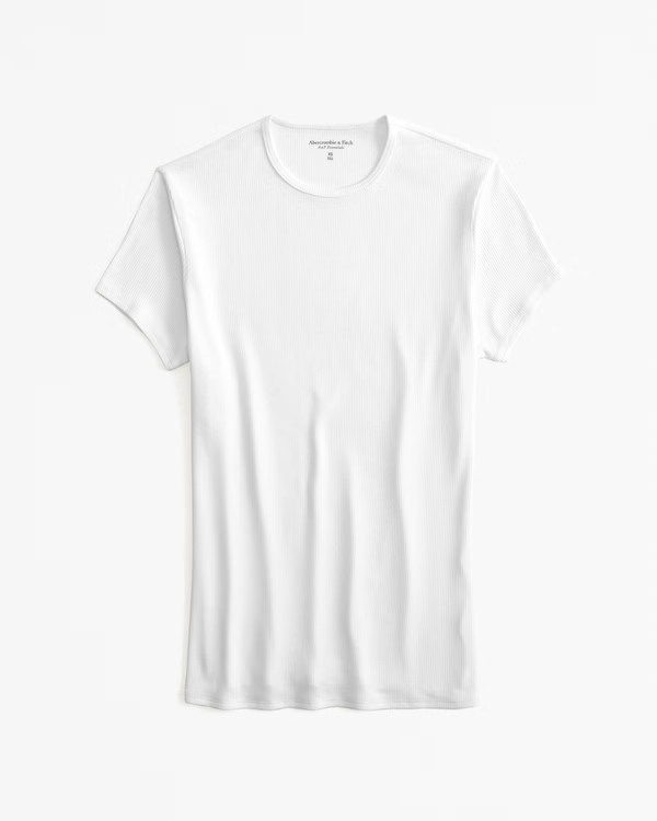 Women's Featherweight Rib Tuckable Baby Tee | Women's Clearance | Abercrombie.com | Abercrombie & Fitch (US)