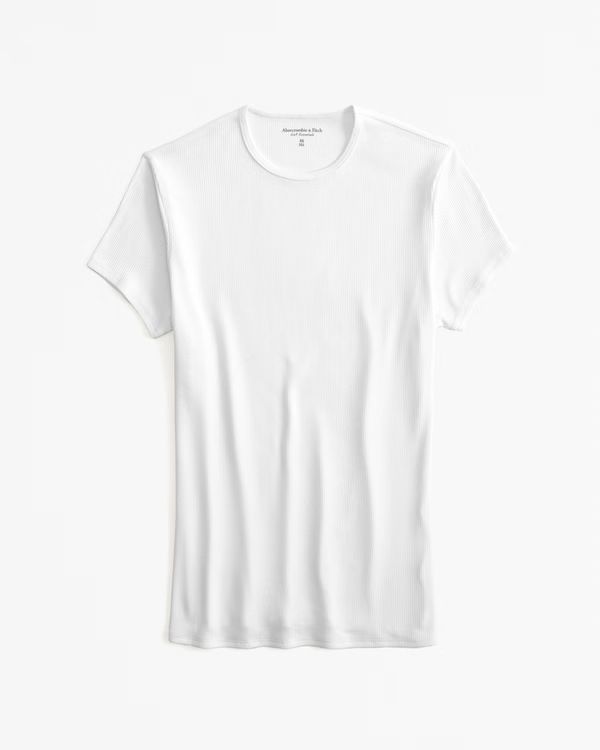 Featherweight Rib Tuckable Baby Tee | Abercrombie & Fitch (US)