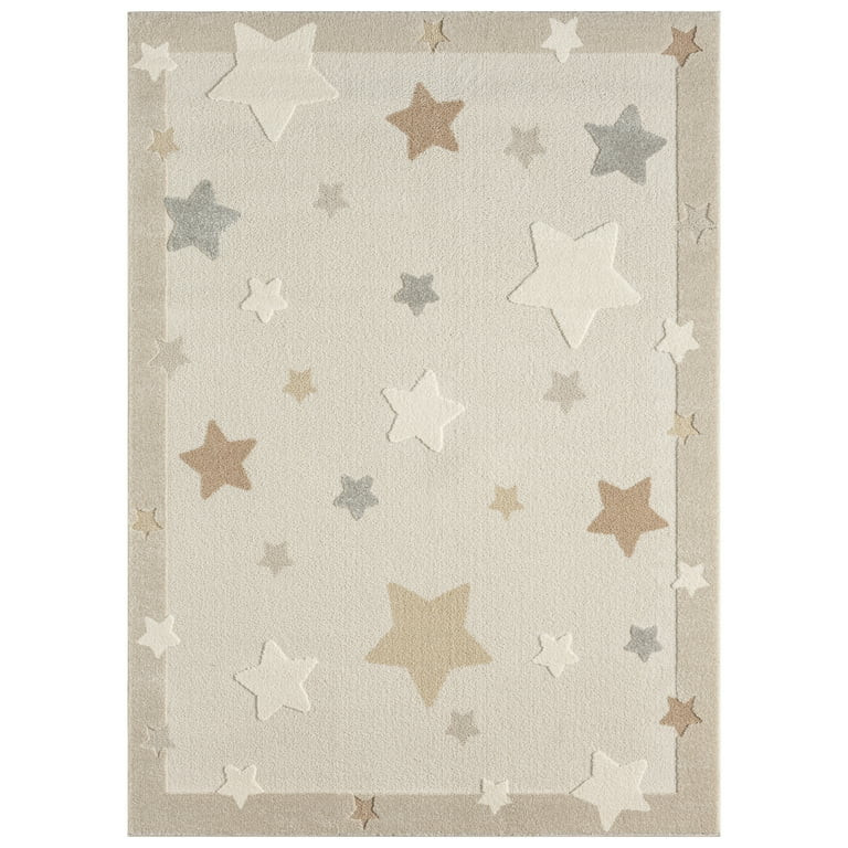 TOWN & COUNTRY PLAY Super Star Galaxy Kids Area Rug, Soft & Plush, Calming, Bedroom Rug, Nursery ... | Walmart (US)