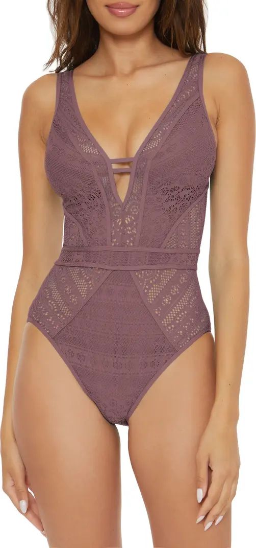 Color Play Lace One-Piece Swimsuit | Nordstrom