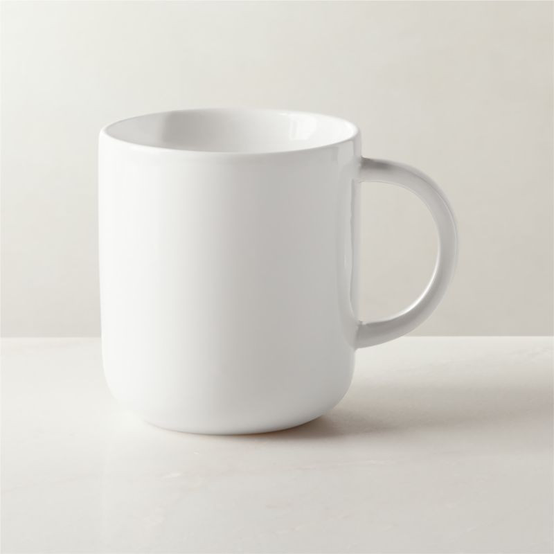 Contact White Bone China Mug + Reviews | CB2 | CB2