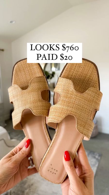 These slide sandals are only $20 and the similar designer version is $760!! I love how neutral they are: you can pair them with everything from shorts to dresses to create a variety of fun warm-weather ensembles.

These sandals run 1/2 size large so order 1/2 size down. I’m wearing a 10 which is my normal size but I wish I had a 9.5!

You do NOT need to spend a lot of money to look and feel INCREDIBLE!

I’m here to help the budget conscious get the luxury lifestyle.

Target fashion / Affordable / Budget / Women's Casual Outfit / Classic Style / Elevated Style / Workwear / Easter / Spring / Beach / Travel

#LTKfindsunder50 #LTKshoecrush #LTKswim