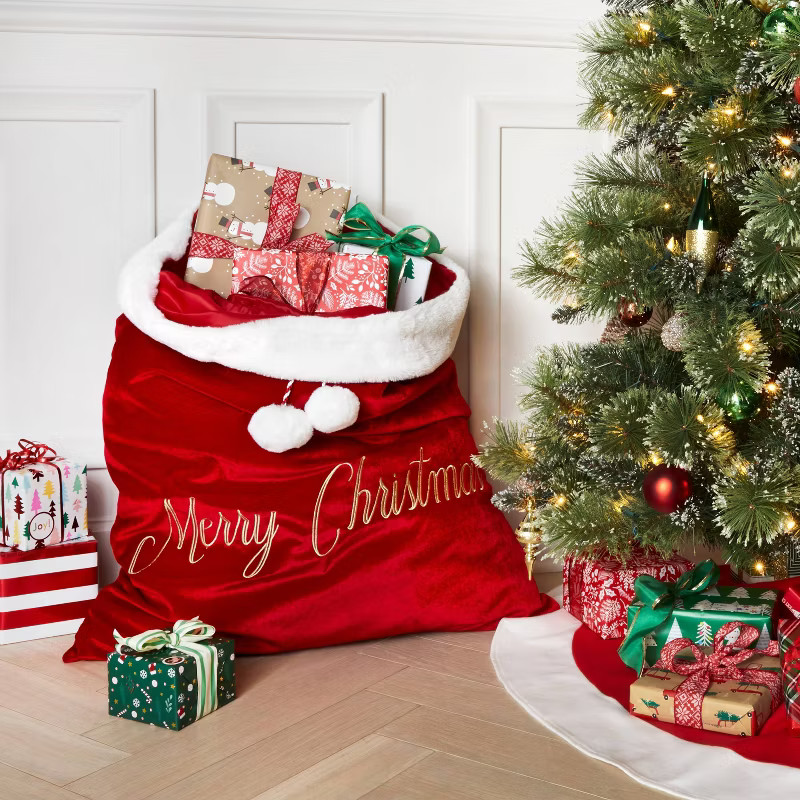 38" 'Merry Christmas' Santa Bag - Wondershop™ | Target