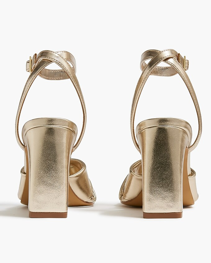 Twisted heeled sandals | J.Crew Factory