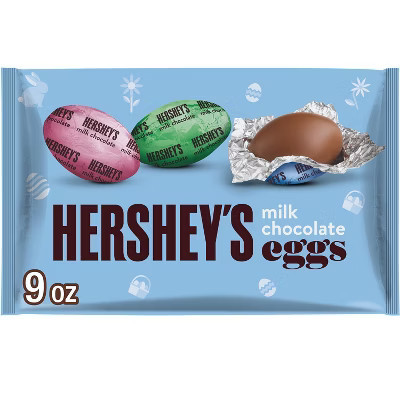 HERSHEY'S Milk Chocolate Eggs Easter Candy - 9oz | Target