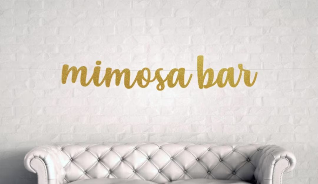 Mimosa Bar Sign, Mimosa Bar Sign, Wedding Mimosa Bar, Gold Mimosa Bar, Birthday Mimosa Bar, Brida... | Etsy (US)