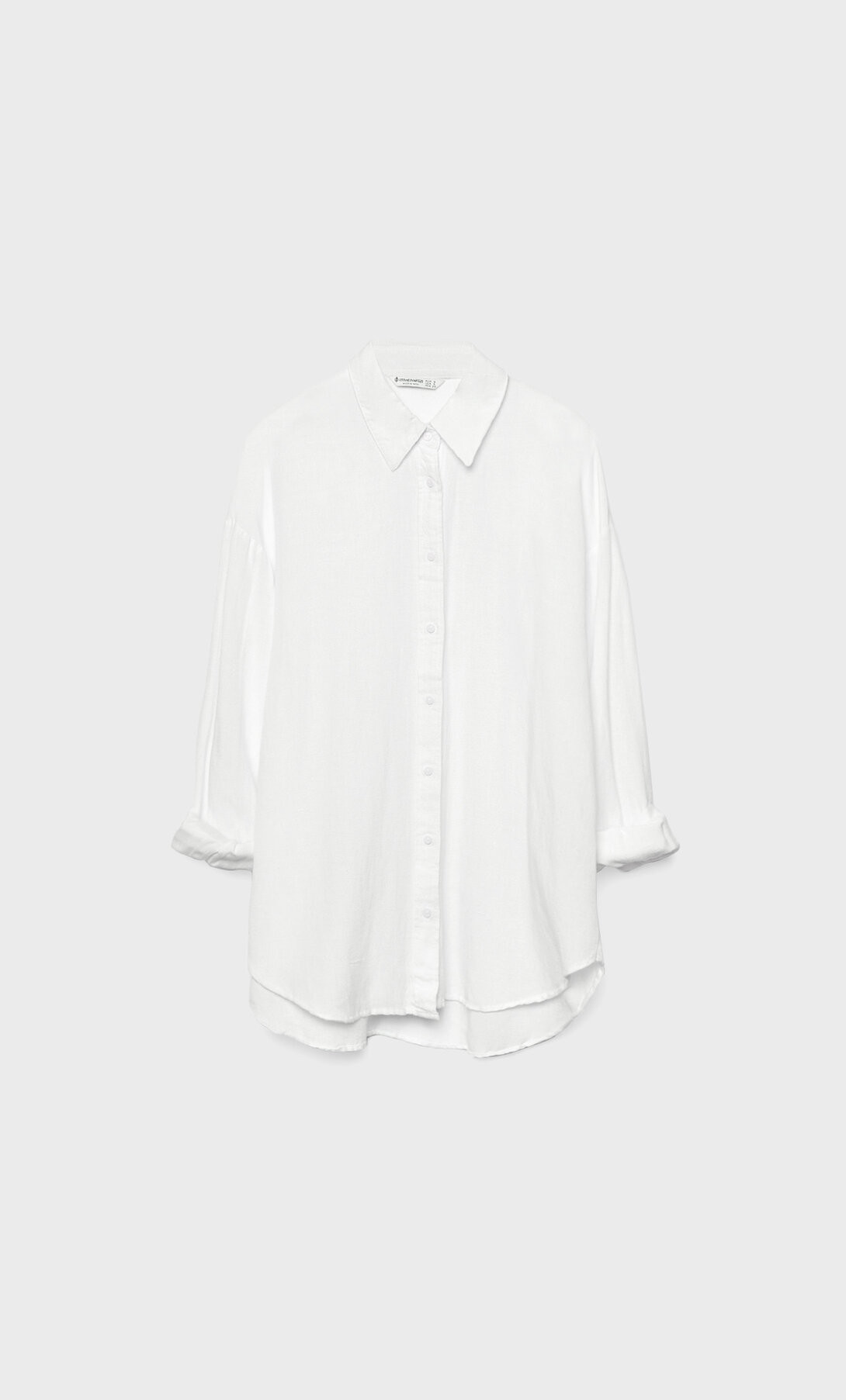 Chemise avec lin - Mode femme | Stradivarius France | Stradivarius (FR)