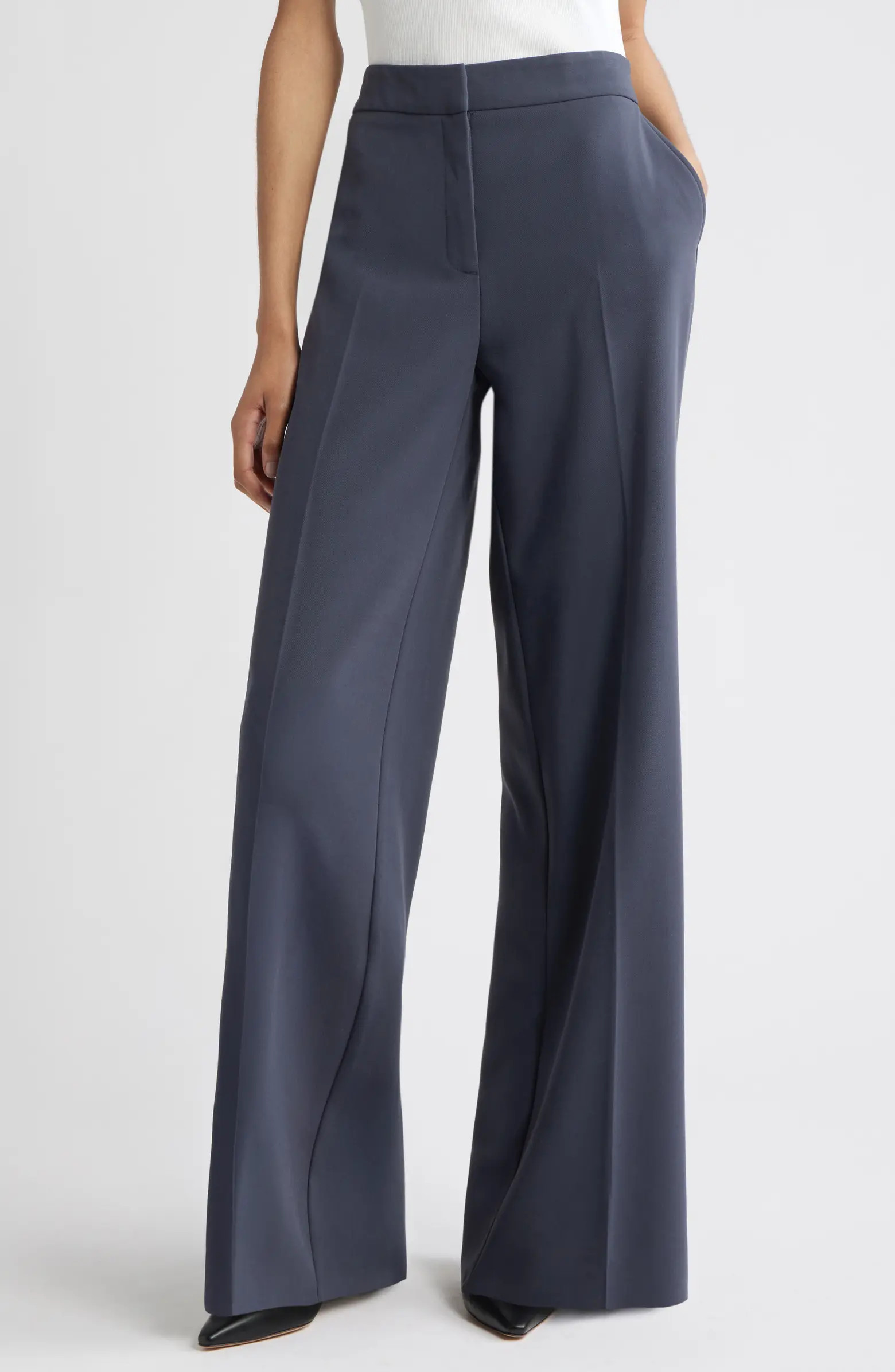 Nordstrom The Lennox Wide Leg Trousers | Nordstrom | Nordstrom