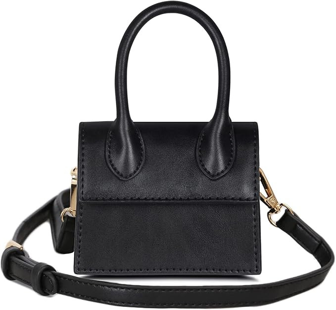 NIUEIMEE Mini Purse for Women Girls Top Handle Clutch Handbag Crossbody Bags | Amazon (US)