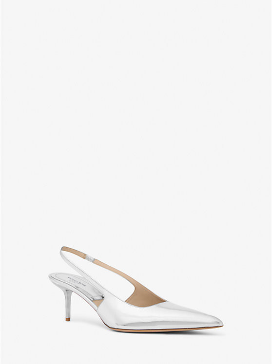 Emma Metallic Leather Slingback Pump | Michael Kors US