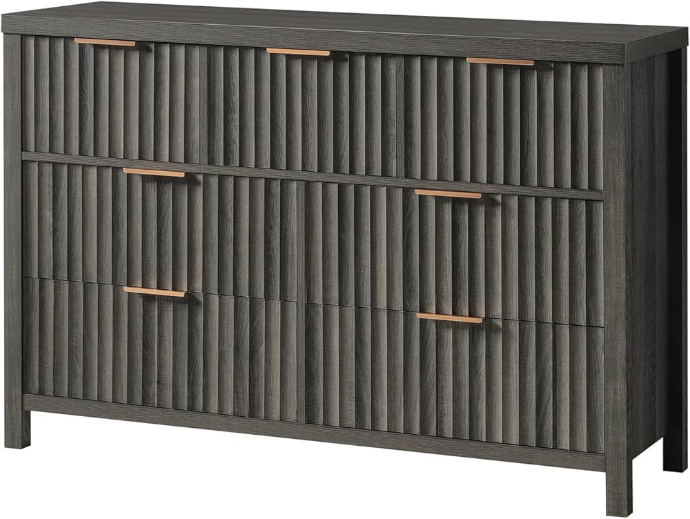 Oxford 7 Drawer Dresser Fluted 7 Drawers Dresser for Bedroom, Modern Wood Dressers & Chests of Dr... | Amazon (US)