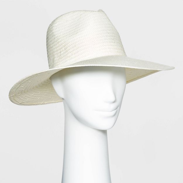 Women's Straw Panama Hat with Ties - Universal Thread™ | Target