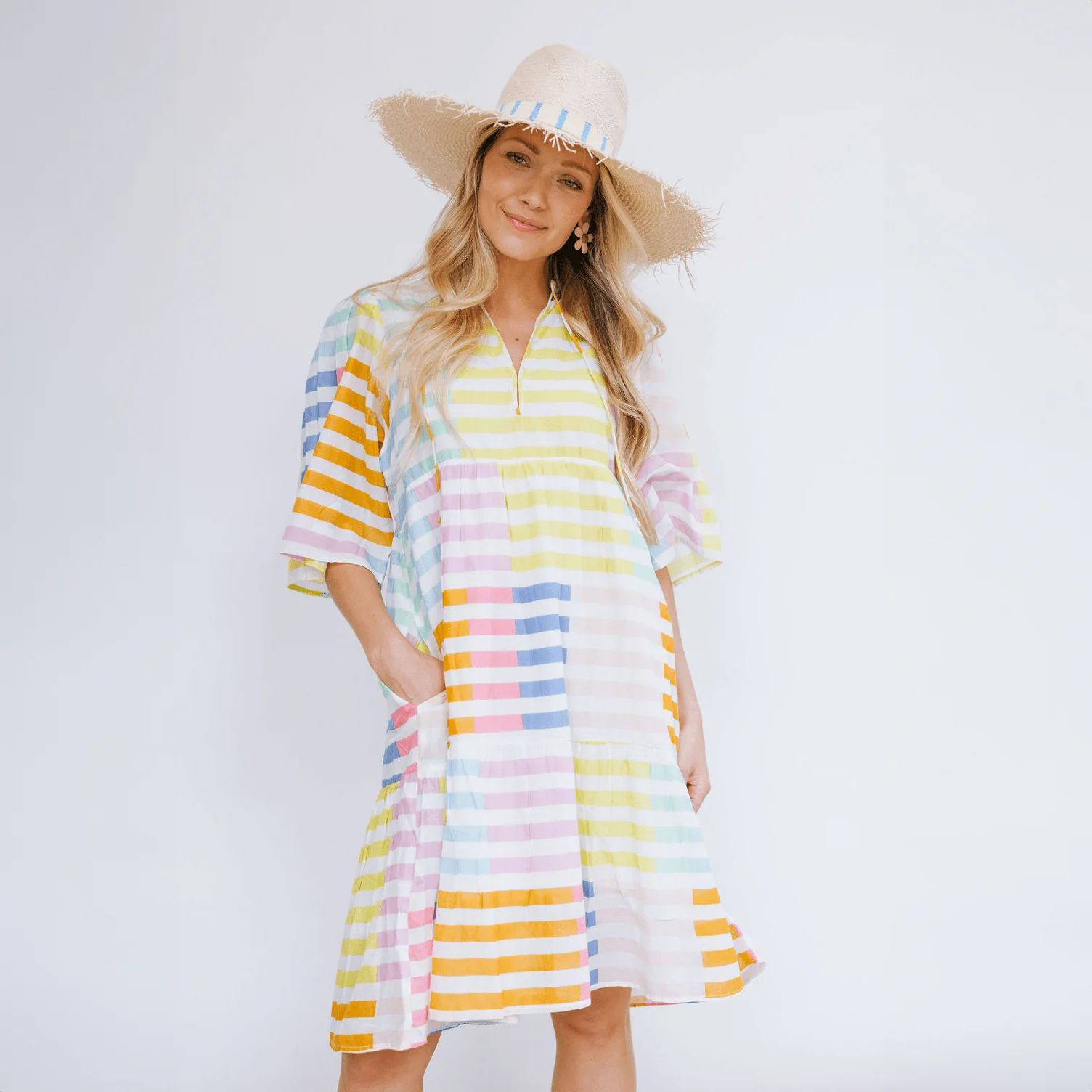 Colorful Stripe Bondi Dress | Sunshine Tienda