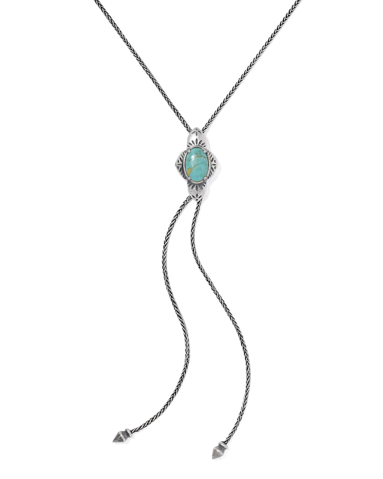Kendra Scott Abbie Oxidized Sterling Silver Bolo Necklace | Metal | Kendra Scott