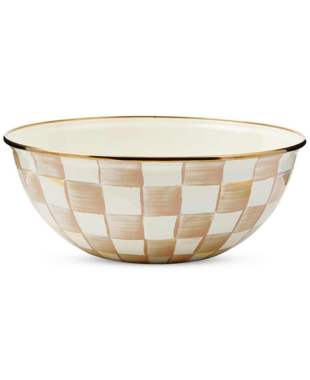 Mackenzie-Childs Mocha Check Medium Everyday Bowl, 80-oz. - Mocha | Macy's