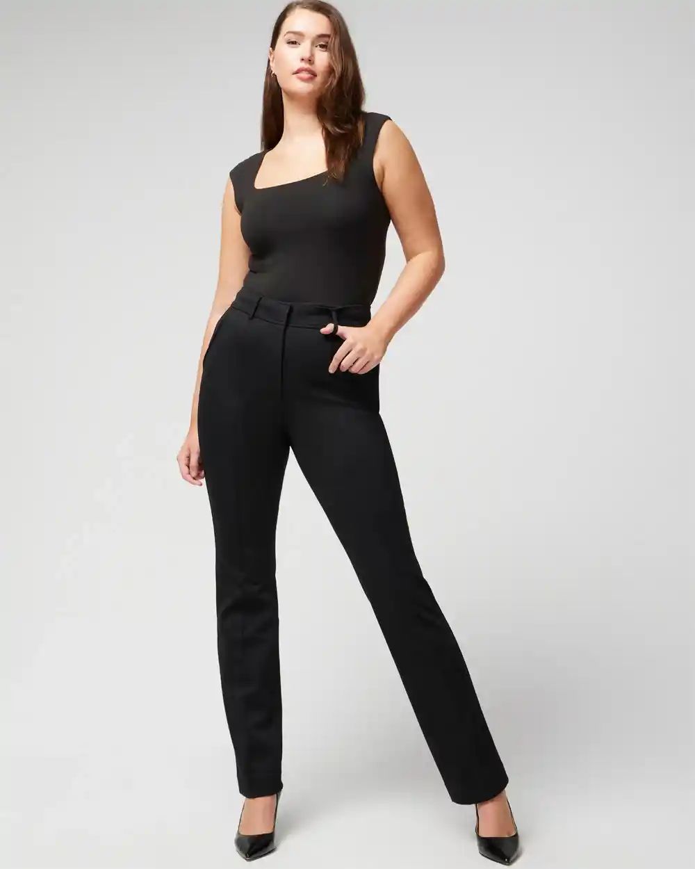 Curvy Extra High-Rise Luxe Stretch Bootcut Pants | White House Black Market